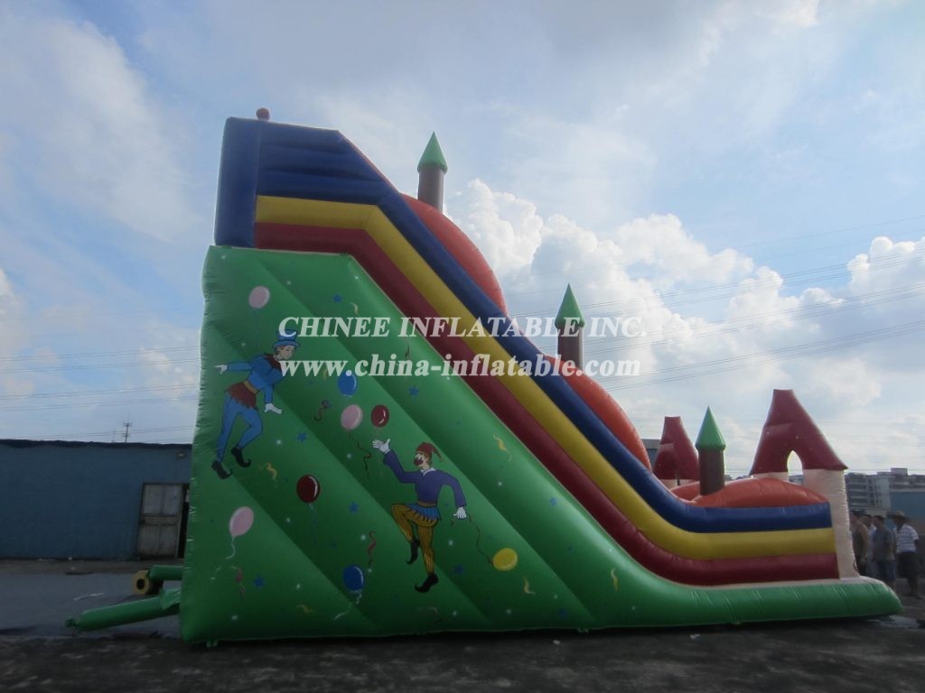 T8-1244 Happy Clown Giant Castle Slide For Kids Large Inflatable Slide