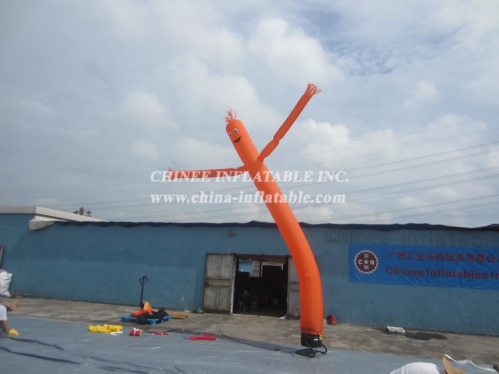 D2-28 Air Dancer Inflatable Purple Tube Man For Advertising