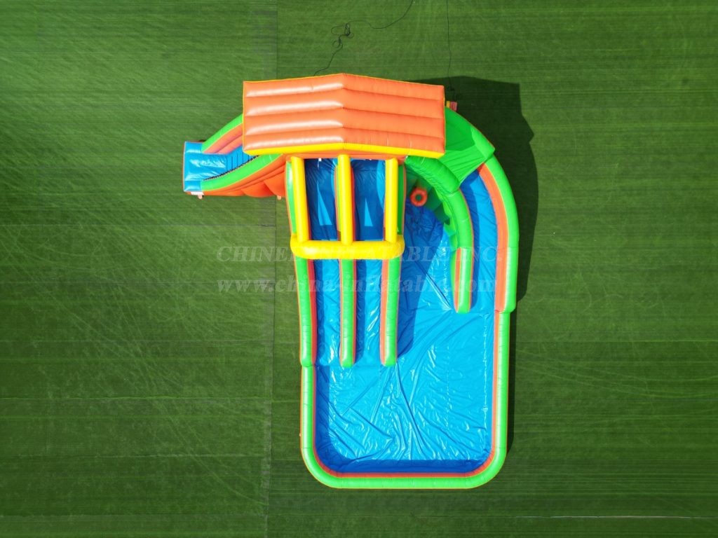 T8-1423 Large Three-Slide Inflatable Water Slide