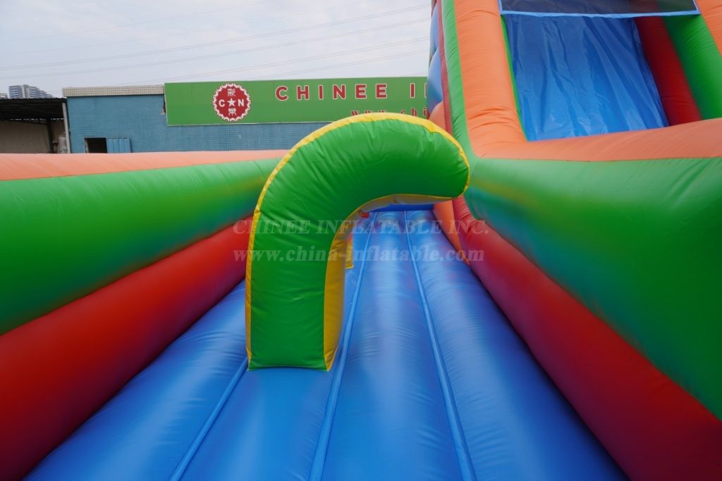 T8-324 Inflatable Giant Slide with Obstacle Course