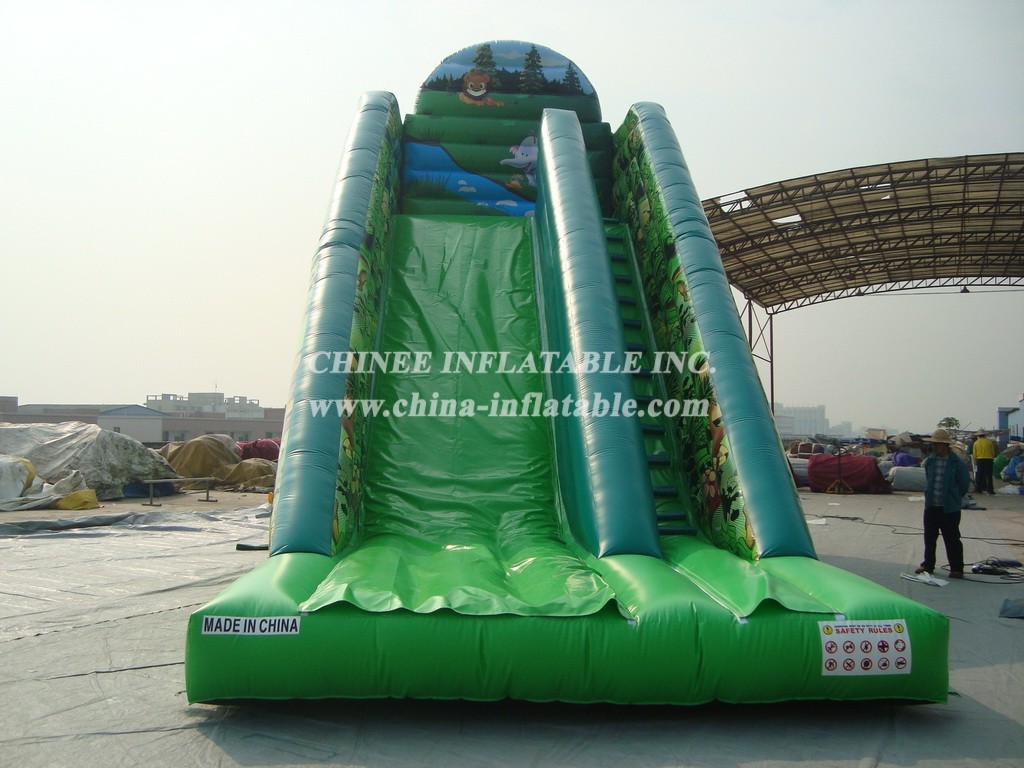 T8-697 Inflatable Slides Jungle Theme Giant Slide