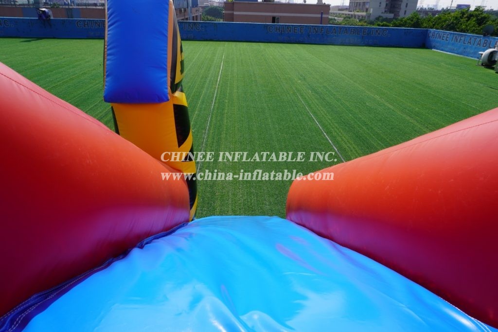 T2-3307 Steam Train Bouncy House Inflatable Combo With Slide Kids Party Event