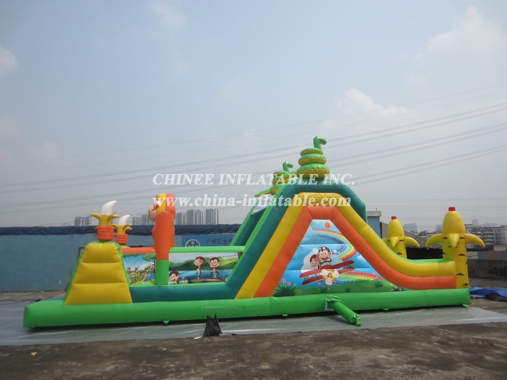 t7-502 Monkey Inflatable Obstacles Courses