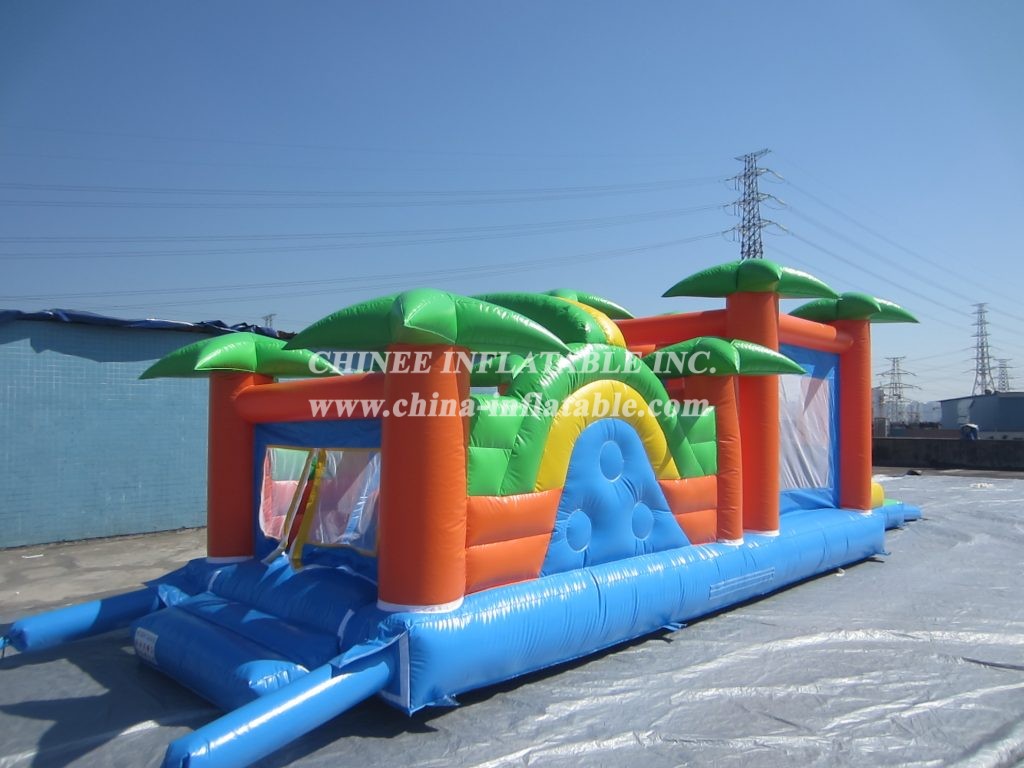 T7-1245 Jungle Theme Inflatable Obstacle Course