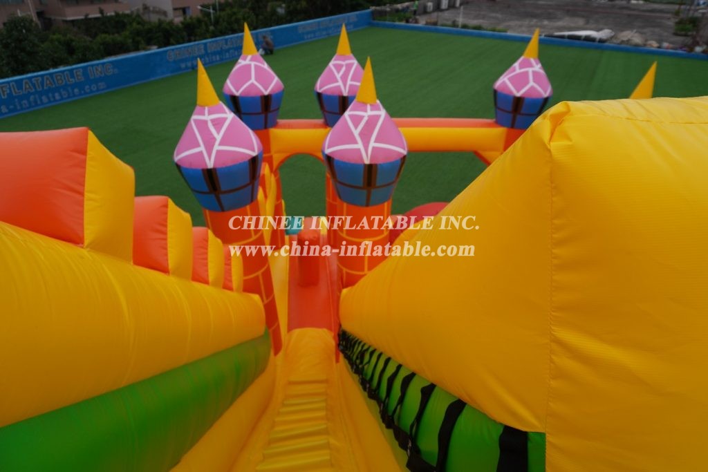 T8-1358 Disney Large Slide Inflatable Disney-Themed Slide Mickey And Minnie Mouse Giant Slide