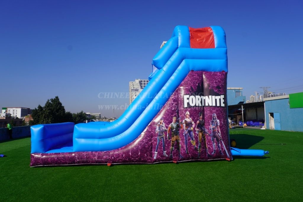 T8-3803B Fortnite Inflatable Slide