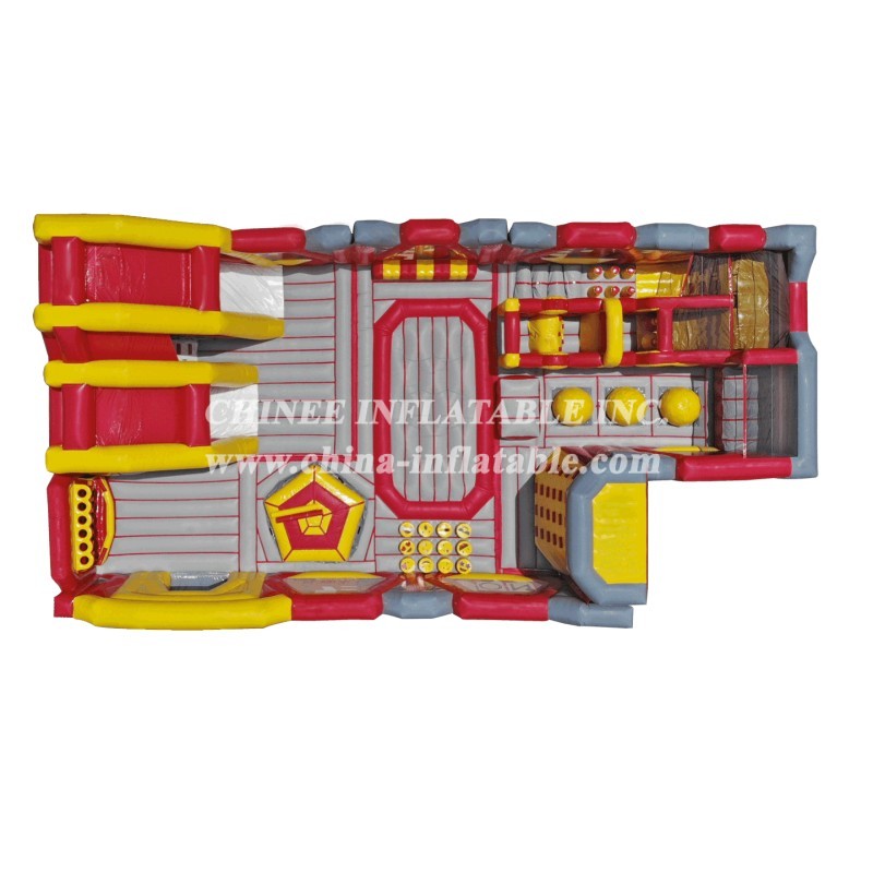 GF2-064 Inflatable Jumping Bouncy Obstacle Inflatable Outdoor Playground