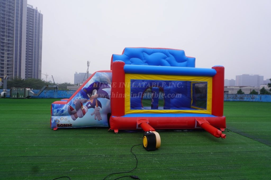 T2-4709 Sonic Bouncy Castle With Slide