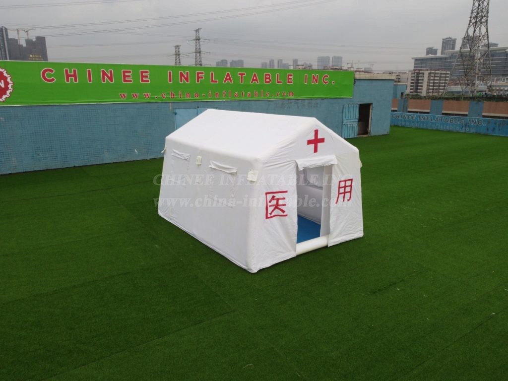 Tent1-4718 Portable Inflatable Medical Shelter With Clear Windows For Emergency Response