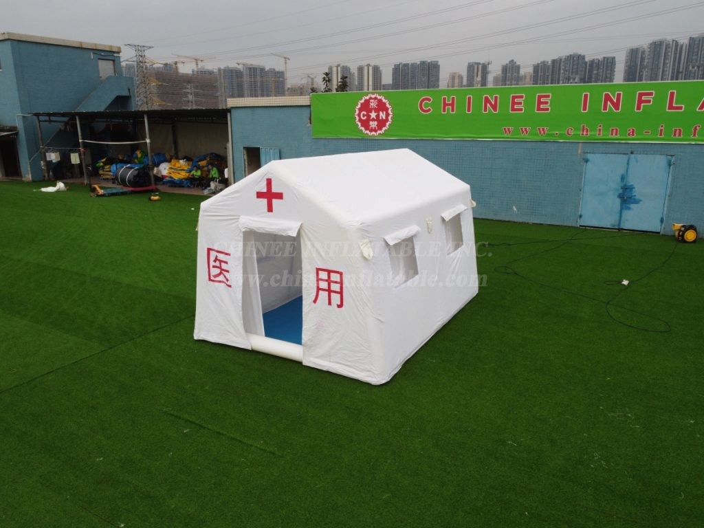 Tent1-4718 Portable Inflatable Medical Shelter With Clear Windows For Emergency Response