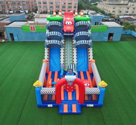 T8-4525 Cars Inflatable Dry Slide