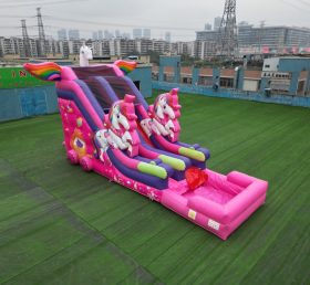 T8-4587 Infaltable Unicorn Water Slide