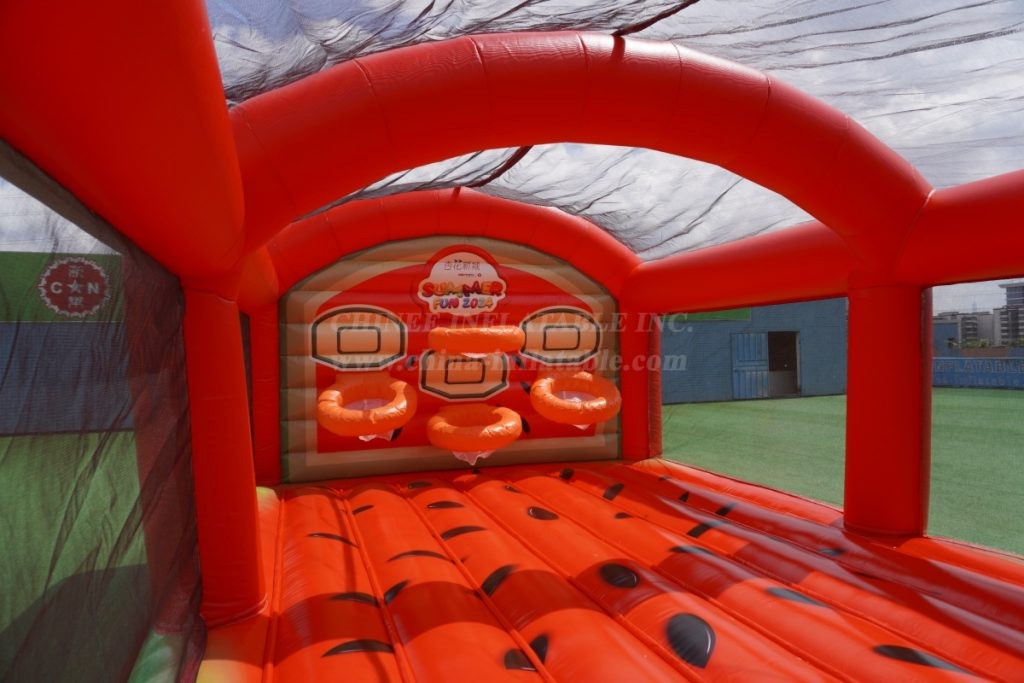 T11-3651 Inflatable Bounce House with Ball Shooting Game