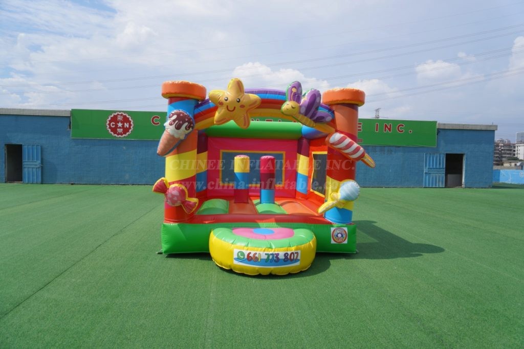 T2-4565C Rainbow Candy Party Inflatable Bounce House