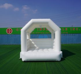 T2-3553B White Wedding Bounce House