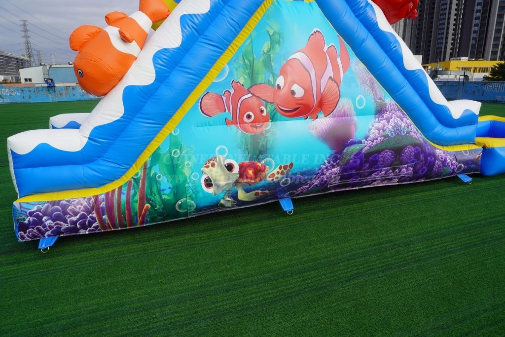 T8-4400B Underwater World Themed Inflatable Water Slide