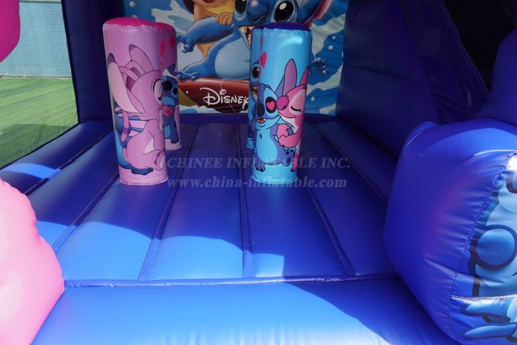 T2-8203 Stitch Theme Inflatable Bouncer