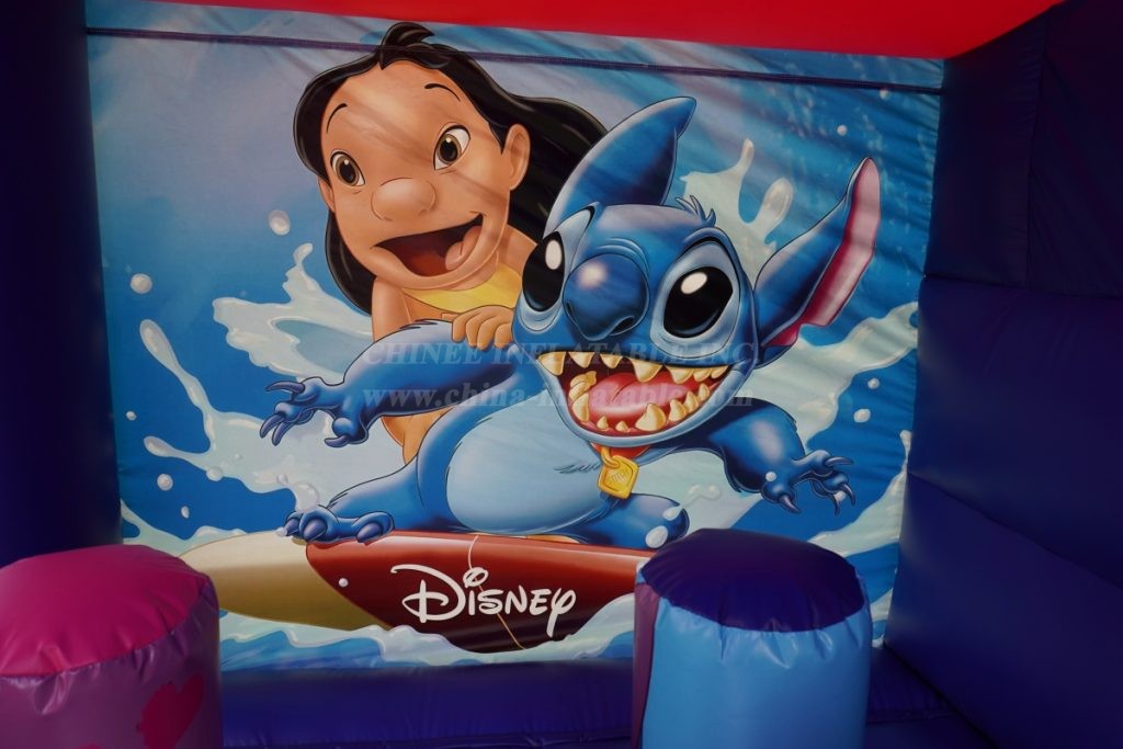 T2-8203 Stitch Theme Inflatable Bouncer